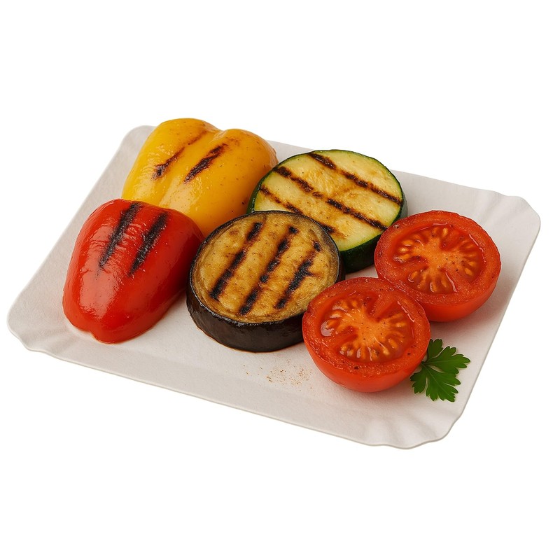 Paper Plates 14 x 20 cm Pack of 50 Rectangular