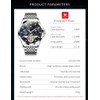 OLEVS Watches Mens Automatic Skeleton Original tourbillon Self Winding Luxury