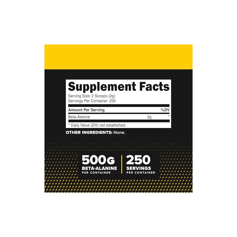 Primaforce- ?Beta Alanina en Polvo 500 Gramos (1.1lbs) Sin Sabor