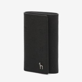 Hazzys (광주신세계)HAZZYS ACC GOLDEN LANE 블랙 로고패턴 소가죽 키홀더 HJWA2F566BK (Hanwha Shinsegae) HAZZYS ACC GOLDEN LANE Black Logo Pattern Cowhide Key Holder HJWA2F566BK