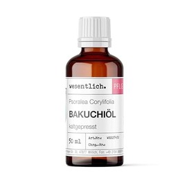 wesentlich. Bakuchi Oil - Natural Retinol Alternative for Refined Skin | Anti-Ageing Face Care to Reduce Lines | 100% Pure in 50 ml Brown Glass
