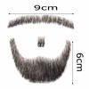 MAYMII 100% Human Hair Fake Men's Man Beard Makeup Mustache