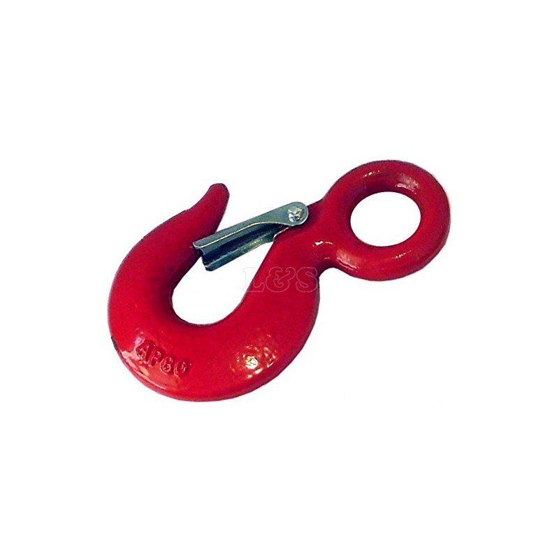 Alloy Steel Eye Hook, c/w Safety Catches, S.W.L: 2 Tonne,