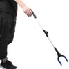 Blue Foldable Long Pick Up Reacher Grabber Helping Hand Tool