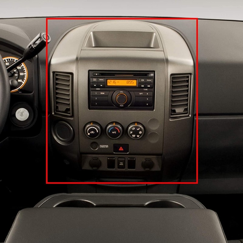 KUAFU Center Dash Audio A/C Instrument Panel Bezel Cover Lid