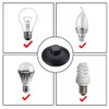 2 Pcs In-Line Foot Press Switch Standard lamp Foot Switch