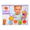 Eichhorn Chime Balls - 6 Colourful Wooden Balls with Sound