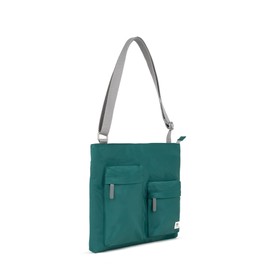 ROKA London Moorgate Laptop Crossbody Bag (Teal)