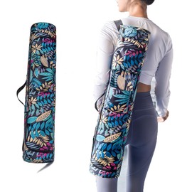 Oaygat Yoga Mat Bag Large Pilates Bag with Carry Strap Sport Gym Carrier Bag Large Gym Yoga Bag with Full Zipper Yoga Mat Carry Luggage Mat Bag Gym Exercise Mat Bag with Bottle Pocket for Thick Mat