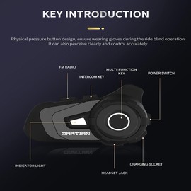 1Storm Dual Sport Helmet Motorcycle Full Face Motocross Off Road Bike HGXP14A + Motorcycle Bluetooth Headset: Glossy White