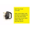 Mr. Gadget's Solutions® UK Mains Easy Pull Grip Handle Plug