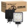 Willpower LED Headlight Offroad 2 Pieces 10 cm 4 Inch