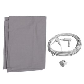 Grounding Pillowcase with Grounding Cord for Better Sleep Silver Fiber Fabric Conductive Grounding Pillow Cover EU Plug
