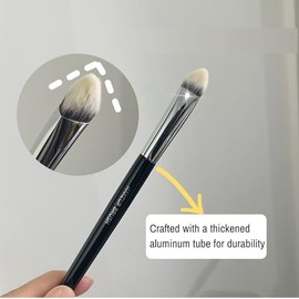 Brocha para Corrector, Brocha Corrector, Brocha Correctora de Cabeza Triangular Crea un Look de Maquillaje Delicado de Cabello para Mujeres Aplicar Co