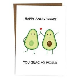 Happy Anniversary Card | Wedding Anniversary Cards | Love You | Romantic | For Couples Her Him Girlfriend Boyfriend Wife Husband Partner | Cute Pun