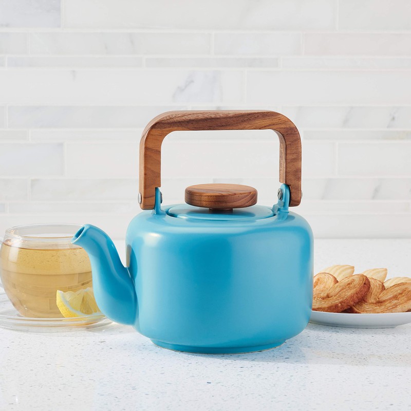 BonJour Ceramic Coffee and Tea 4-Cup Ceramic Teapot with Infuser,
