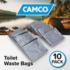 Camco Toilet Waste Bags - Features a Biodegradable Powder &
