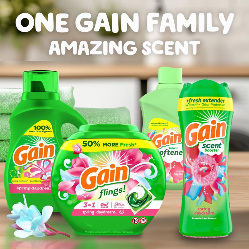 Gain Liquid Fabric Softener, Spring Daydream Scent, 140 FL OZ,