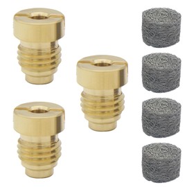 Fitvell 3PCS 1.1 mm Foam Cannon Orifice Nozzle and 4PCS Foam Maker,Universal Thread Nozzle for Snow Foam Lance,3000 PSI