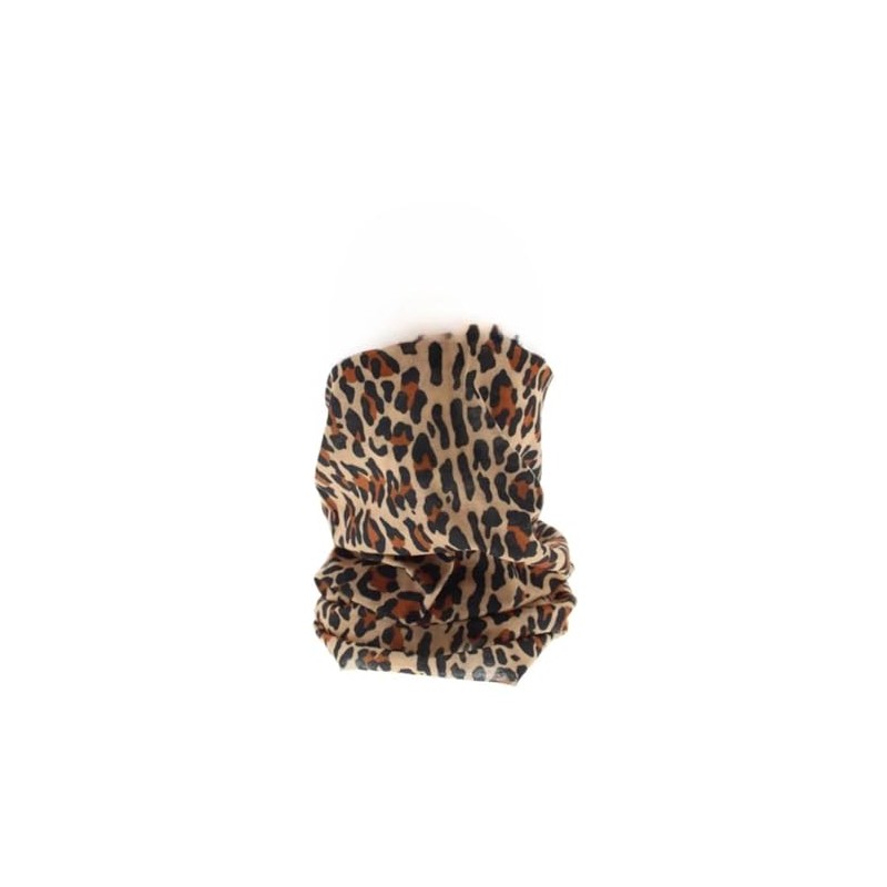 Unisex Brown Leopard Animal Print Pattern Snood Neck Face Covering
