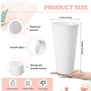 Ninehaoou 24 Pack Flower Buckets 9.84 Inch Plastic Flower Vases