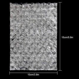 100 PCS Clear Bubble Pouches Bags 4x6 inch Protective Bubble Pouch Double Walled Flush Cut Thickening Shockproof Foam Wrap Bags for Cushioning, Packing, Shipping, Moving and Storage