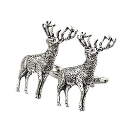 Onyx - Art London Scottish Highland Stag Cufflinks