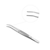 Stainless Steel Tweezers, with Curved Serrated Tip Multipurpose Sewing Machine