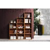 Hodedah Import 3 Shelf Bookcase, Cherry