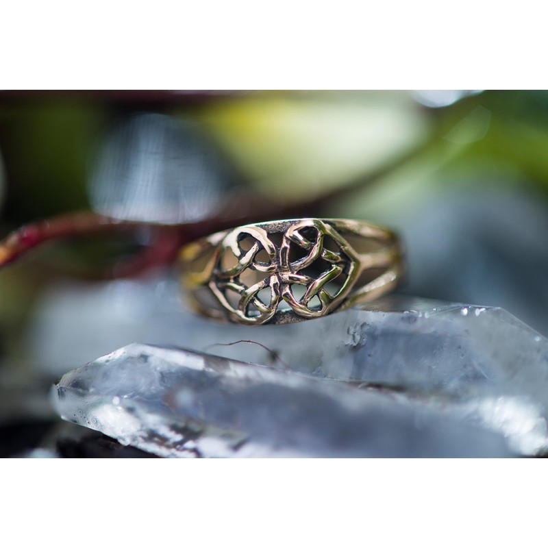 Windalf TIALTU 7mm Celtic Knot Jewelry Bronze Toe Ring, Bronze