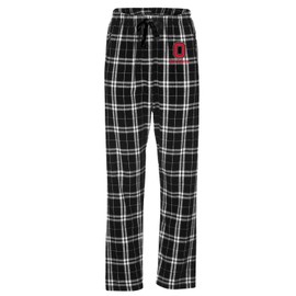 boxercraft Women's Ohio State Buckeyes Haley Flannel Pants, Black White Flannel, L