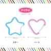Kiyohara OSH-02 Carabiner Heart 2-piece Set, Inner Diameter 1.4 inches