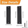 MOROBOR Rectangular Recessed Sliding Door Pulls, 2pcs Matte Black Flush