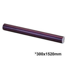 Purple and Blue Car Chameleon Wrap Auto Carbon Fiber Wrapping Film Vehicle Change Color Sticker Tint Vinyl Air Bubble Free (30cm x 152cm)