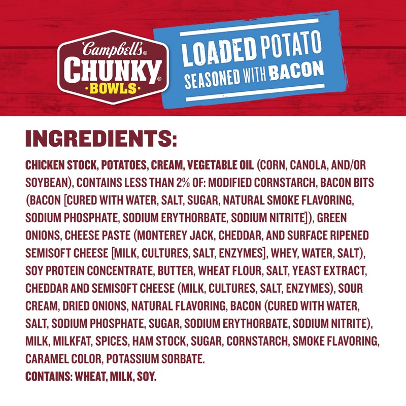 Campbell's Chunky Soup, Loaded Potato Seasoned with Bacon, 15.25 oz