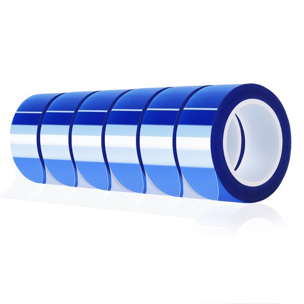 MEBMIK 6 Rolls 20mm x16m(52FT) Blue Heat Tape High Temperature