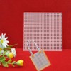 12 Pcs Plastic Mesh Canvas Sheet Square Cross Stitch Plastic