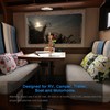 2Pack LED RV Ceiling Light Fixture with On&Off Switch, Crystal