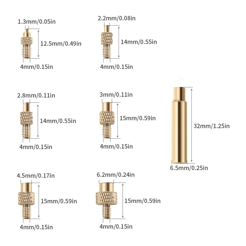 BCZAMD Voro2.4 3D Printer Accessories Heat Insert Brass Nut Kits