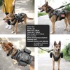 Forestpaw Tactical Dog Harness for Large Dogs,Tactical Dog Collar with