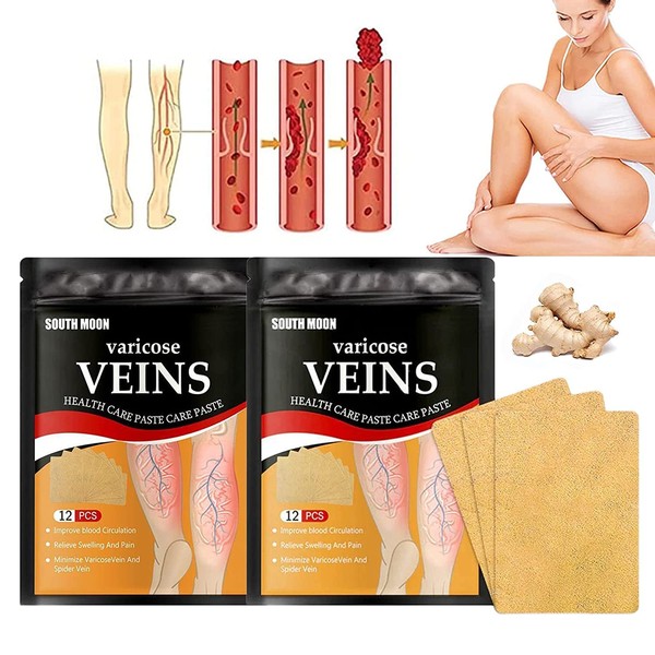 Varicose Veins Treatment for Legs-24PCS Veinhealth Varicose Veins Treatment Patch,Varicose Veins Patch, Spider Veins Removal for Legs Patch