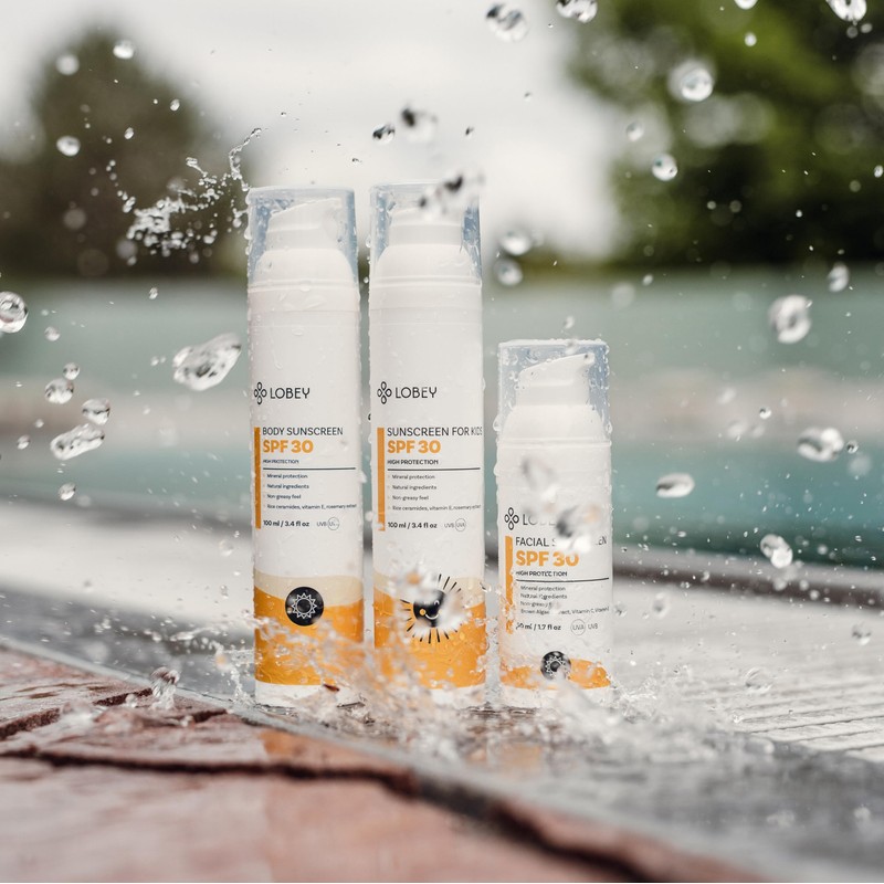 Lobey Mineral Sun Cream Face SPF 30 - Natural UVA/UVB