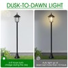 Eyrosa 66" Metal Solar Lamp Post Light 50 Lumens, 2