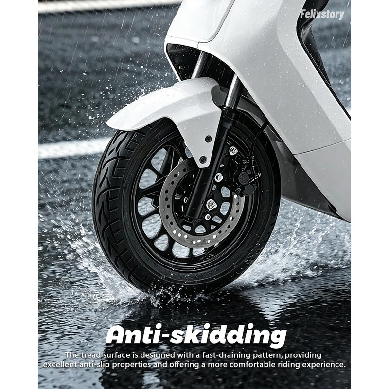 Felixstory 14x2.5 Inch Solid Tire, No more Flat, Fit for