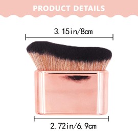 One Piece Soft Bristle Body Kabuki Foundation Brush Durable Body Tan Brush Applicator Ergonomic Handle Self Tanner Body Brush for Self Tanner Body Face