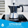 GROSCHE Milano Induction Stovetop Espresso Maker Moka Pot for Greca,