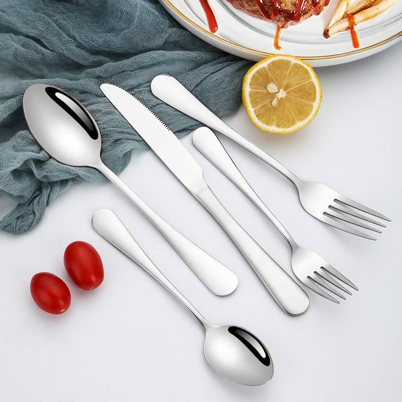 Silverware Set, Briout Flatware Set Service for 4 Stainless Steel