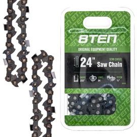 8TEN Chainsaw Chain for Stihl 024 026 029 046 044 Husqvarna 440 285 33RM 84 H51-84 24 inch .050 3/8 84DL 10 Pack