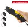 Craftec Retractable Utility Knife Box Cutter with Holster & Lanyard