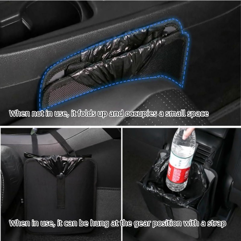 Foldable Car Trash Can, Hanging Waterproof Leakproof Trash Can Storage